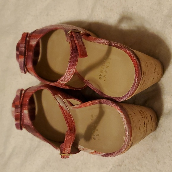 Stuart Weitzman Wedges 7 1/2 M - Picture 4 of 12